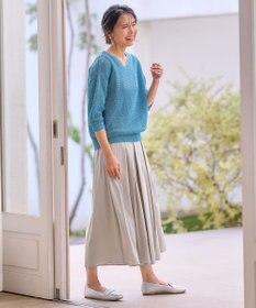 ANY L 【洗濯機可能/接触冷感/UVケア/イージーケア/ウエストゴム】清涼リラックススカーチョ