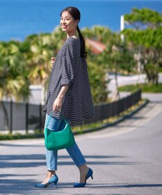 Tiaclasse L 【洗える】大人可愛いバックフレアカットチュニック