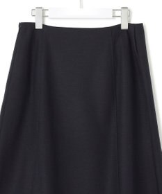 23区 S ウール圧縮スムース アシンメトリー フレアスカート