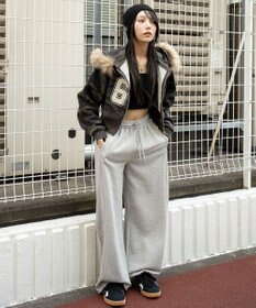 WEGO ファーフードショートZIPパーカー