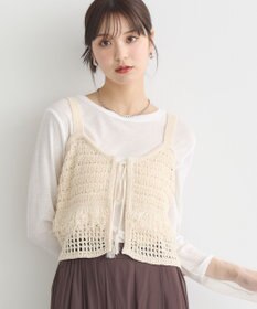 earth music&ecology フリンジニットビスチェ