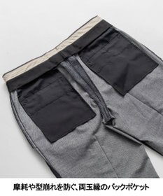 GOTAIRIKU 仕事で着られる 秋冬の綿パン【ストレッチ】コットンモールスキンストレッチパンツ