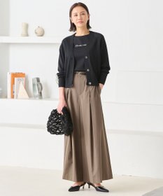 自由区 【XSサイズ～/洗える】ストレッチタイプライター ワイドパンツ