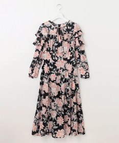 Feroux 【洗える】フラワープリント ワンピース