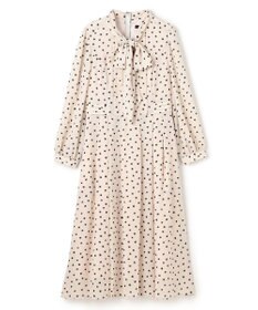 TOCCA 【八木アリサさん着用】【消臭】PROMISE RIBBON ROSETTE ドット柄ドレス