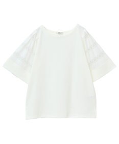 earth music&ecology フレア袖レースプルオーバー