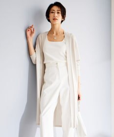 ICB L 【WEB限定カラーあり・接触冷感・UVケア・洗える】 シンセティックハイゲージ ロングカーディガン