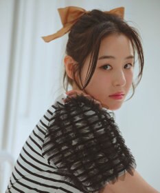 Feroux チュールスリーブ Tシャツ