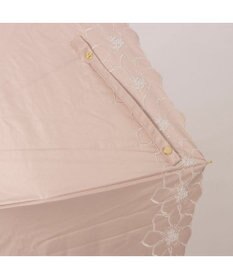 UNBILLION カシュネ cachenez / PUグレースフラワー刺繍トップレス2段折りたたみ傘