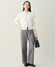 ANY L コットンブレンドポロカーデ