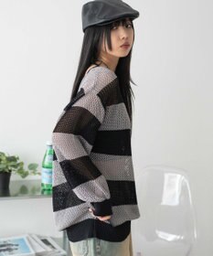 WEGO オフショルメッシュニット