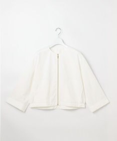 自由区 【SHIHOさん着用】ファンクショナルブロードノーカラー ブルゾン
