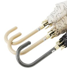 MOONBAT 【新色追加/耐風】ランバン オン ブルー 長傘 フラワー柄サテンジャガードプリント