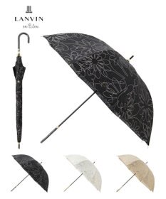 MOONBAT 【新色追加/耐風】ランバン オン ブルー 長傘 フラワー柄サテンジャガードプリント