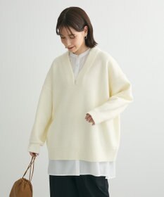 Green Parks ・Ｐｅｔｉｔ　Ｆｌｅｕｒ　深Ｖネックニットチュニック