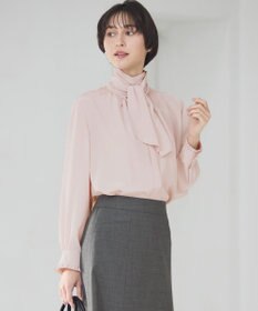 23区 S 【洗える】ドットドビーデシン ブラウス