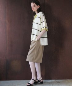 YECCA VECCA 配色ワイドポロニット