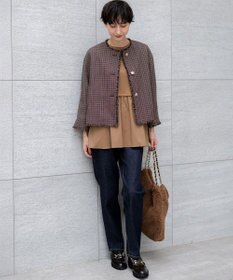 23区 VIOLAｄ’ORO エコムートン チェーンショルダー トートバッグ