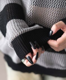 WEGO オフショルメッシュニット