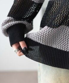 WEGO オフショルメッシュニット