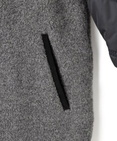 ICB 【リバーシブル着用可能】 ラミネートパイルキルト ミドル丈コート