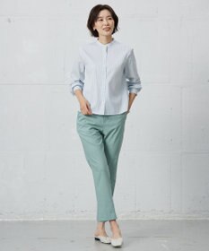 J.PRESS LADIES L 【洗える】BEZ VEGA バンドカラー ブラウス