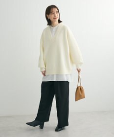 Green Parks ・Ｐｅｔｉｔ　Ｆｌｅｕｒ　深Ｖネックニットチュニック