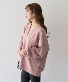 Green Parks ・Ｐｅｔｉｔ　Ｆｌｅｕｒ　深Ｖネックニットチュニック