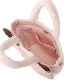 Maison de FLEUR フェイクファーパールリボントートバッグ