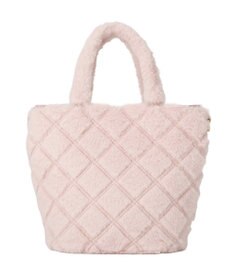 Maison de FLEUR フェイクファーパールリボントートバッグ