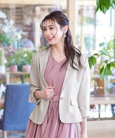 Tiaclasse 【吸水速乾・接触冷感・UVケア・防シワ・洗える】カチオンテーラードジャケット