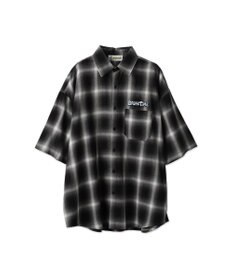 WEGO 【ユニセックス着用アイテム/綿100%/MLサイズ展開】別注NEW　JACKオンブレチェックシャツ（S）