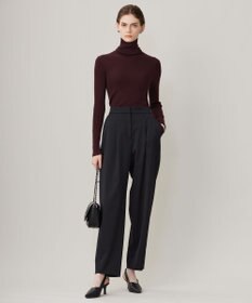 ICB 【CLASSY.1月号掲載・新色追加・洗える】エクストラファインメリノ タートルネックプルオーバー