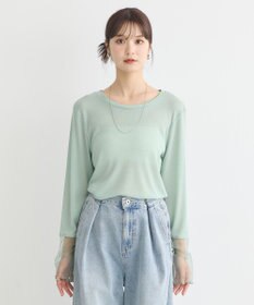 earth music&ecology シアースリーブプルオーバー