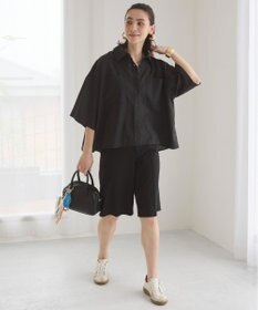 WEGO 【ANGIE VINTAGE】キャンブリックボイルオーバー半袖シャツ