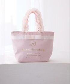 Maison de FLEUR ブランドロゴフリルハンドルトートSバッグ