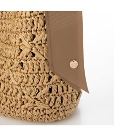 UNBILLION cachecache 下がりグログラン柄編みワンハンドルクロッシェトート