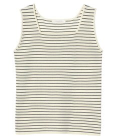 Green Parks ノースリーブスクエアニットプルオーバー