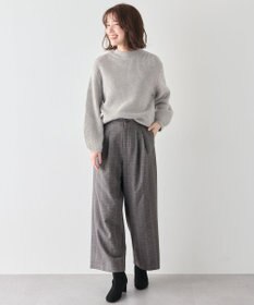 ANY ラムウールフェザーコンビプルオーバー