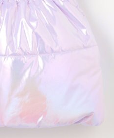 ANY KIDS パール調×フリースボア中綿コート