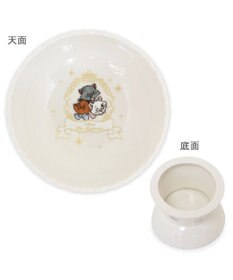 PET PARADISE ディズニー ３兄弟 猫 高さのあるえさ皿