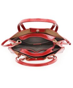 MioFIRANO ホースシューエナメルハンドバッグ 2WAY　FIRANO フィラノ