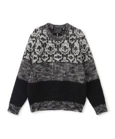 JOSEPH HOMME 【HIGH GRADE LINE】ランダムスラブジャガード　クルーネックニット