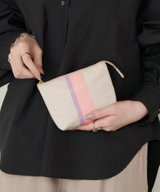 russet ラインプリントポーチ S(Z-227)