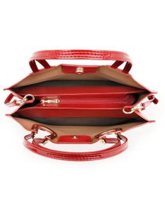 MioFIRANO ホースシューエナメルハンドバッグ 2WAY　FIRANO フィラノ