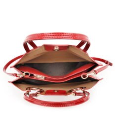 MioFIRANO ホースシューエナメルハンドバッグ 2WAY　FIRANO フィラノ