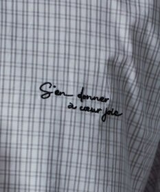 WEGO ワンポイントチェックシャツ（SS）