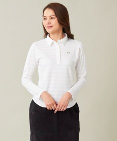 23区GOLF 【WOMEN】ブライトボーダー ポロシャツ 着回し力抜群 1枚で大活躍 高品質 1枚でも◎