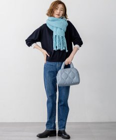 23区 【CLASSY.掲載/洗える】エンブロイダリー ジオメトリックレースコンビ ニット