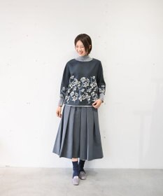 muuc 〈洗えるニット〉〈肌に優しいニット〉〈カシミヤ×シルク×ウール〉〈通年着られるニット〉リブ編みタートルネックニットプルオーバー